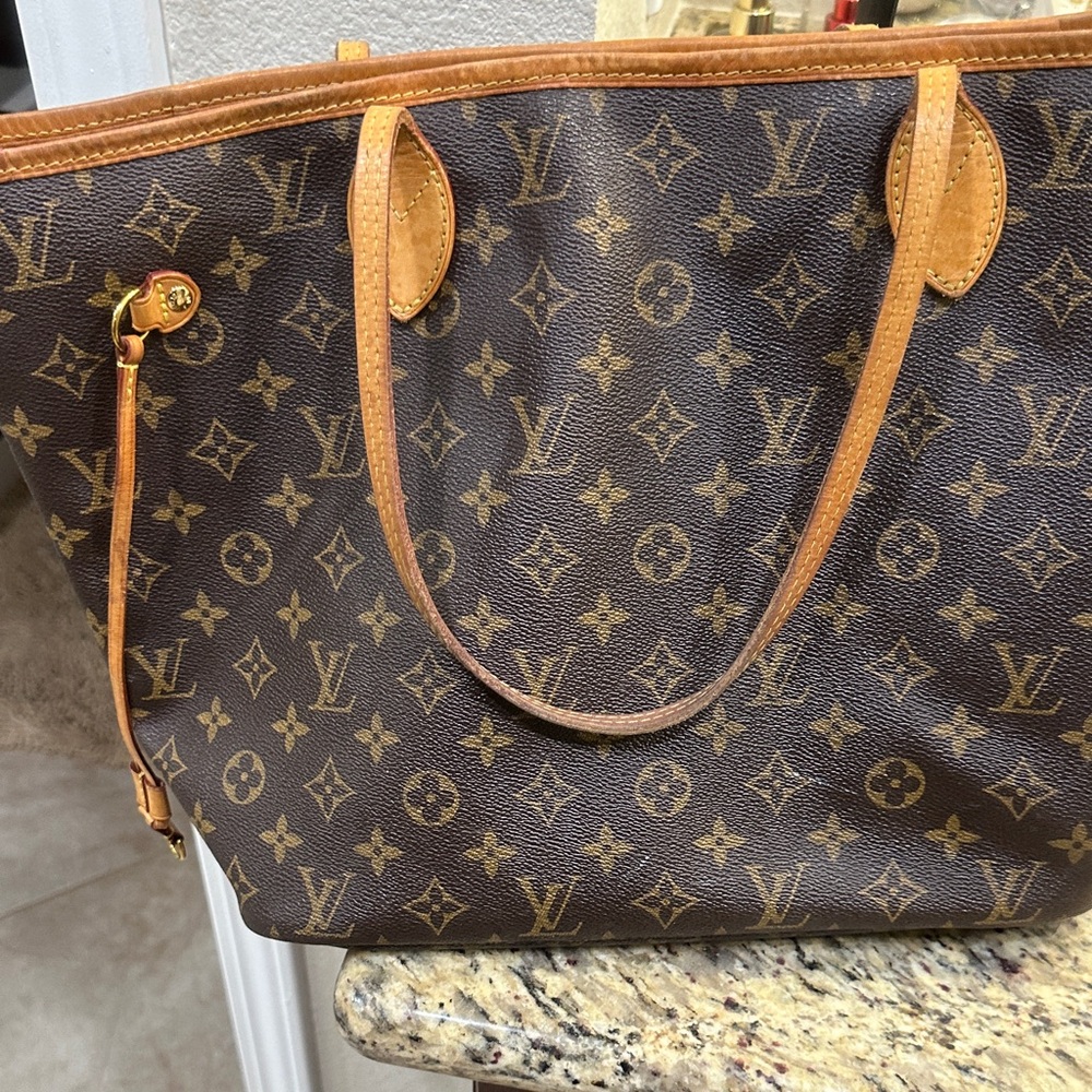 Louis Vuitton Monogram Tote in Brown and Tan